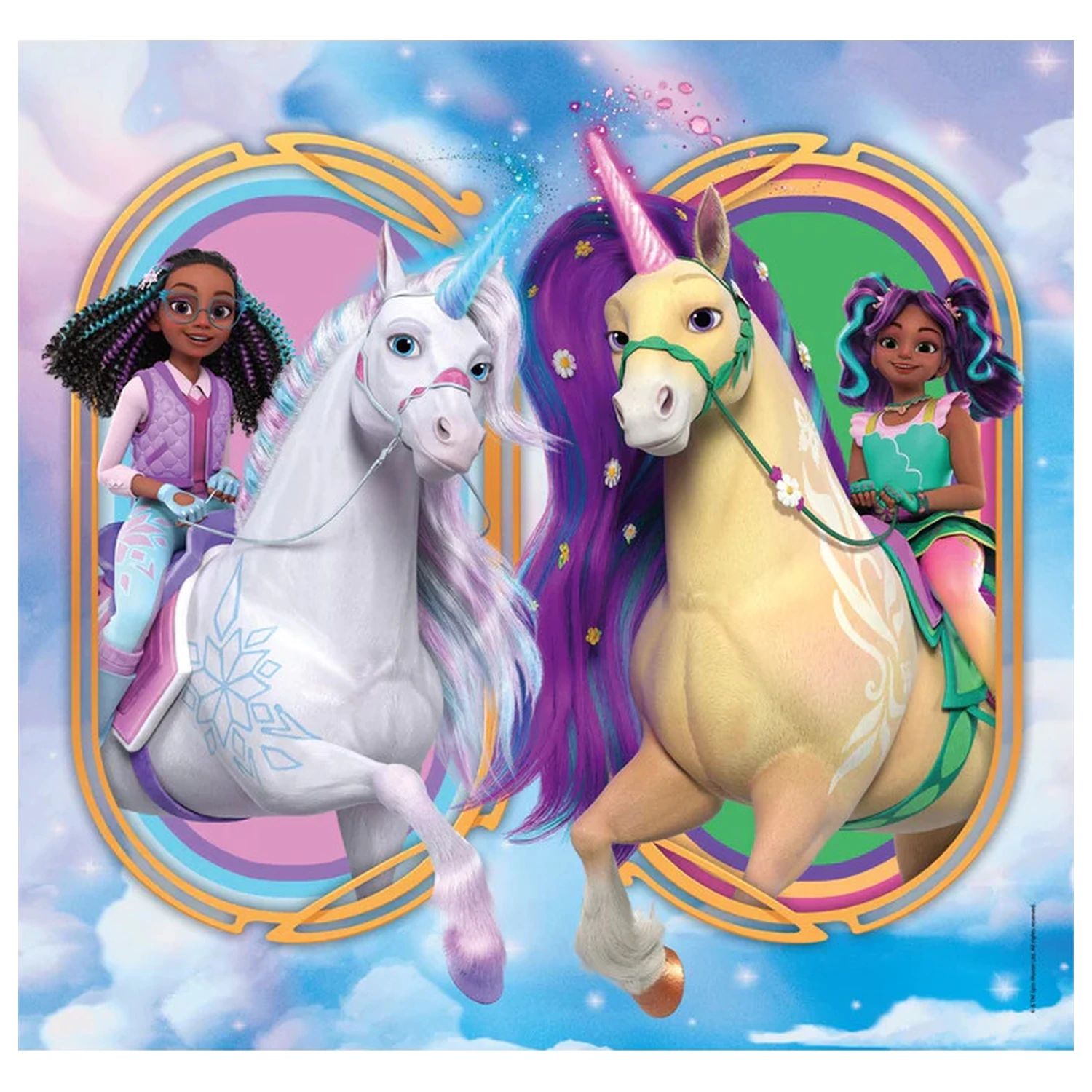 Unicorn Academy Riders puzzle 3x48 de piese poza produsului