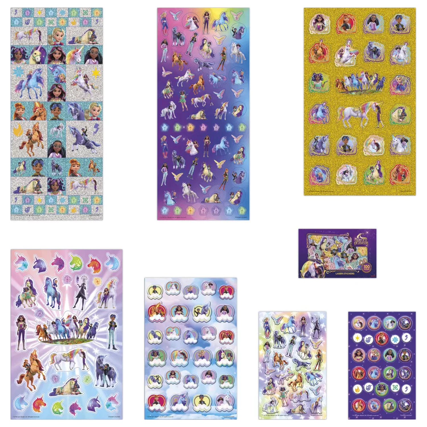 Unicorn Academy Super Sticker Set cu jucarie poza produsului