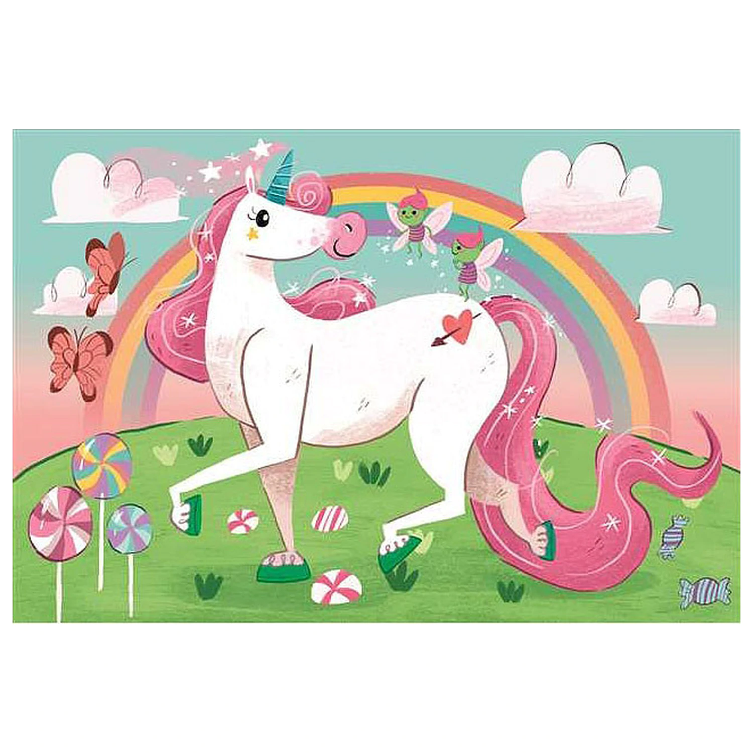 Unicorn Believe puzzle din 104 piese Clementoni poza produsului