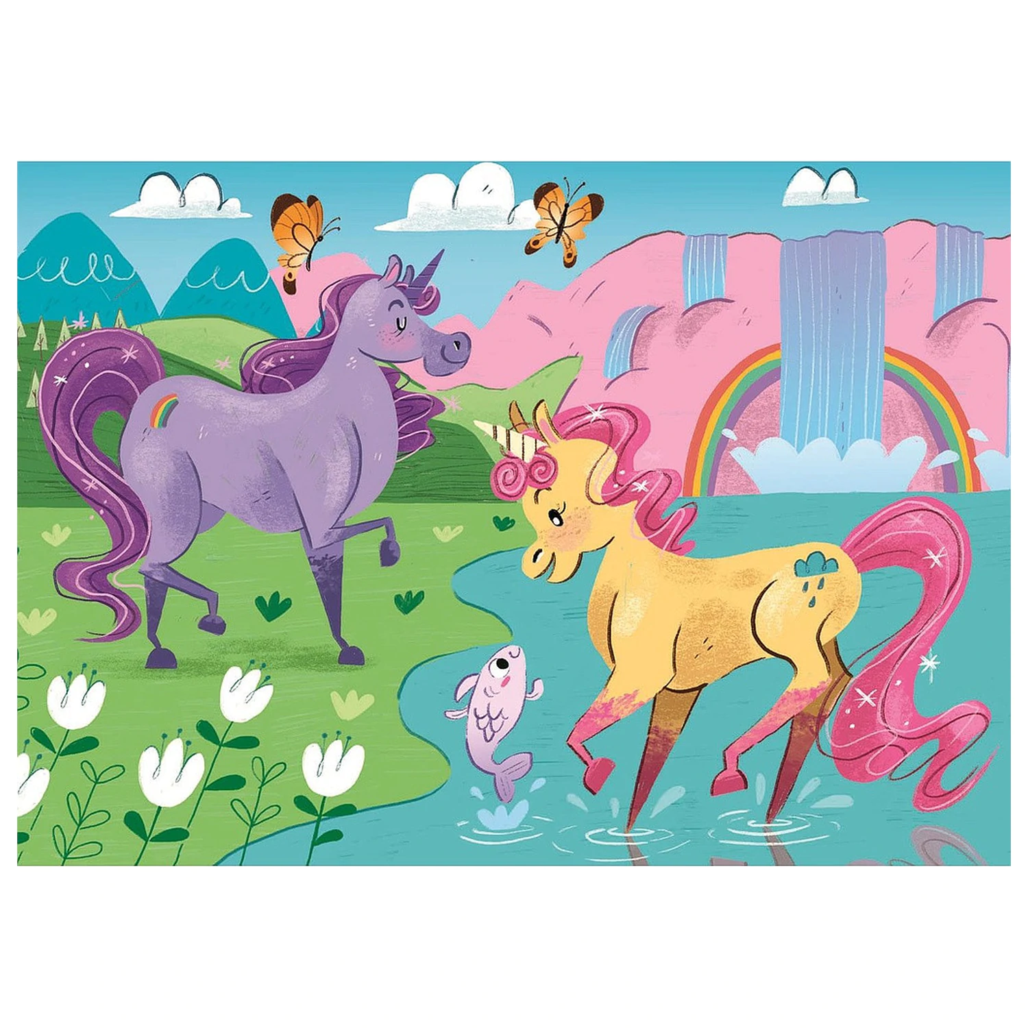 Unicorn Believe 2x20 piese puzzle poza produsului