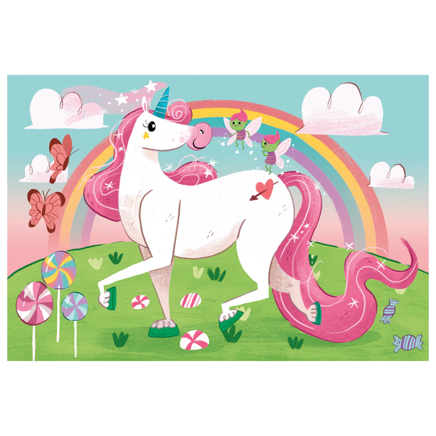 Unicorn Believe 2x20 piese puzzle poza produsului