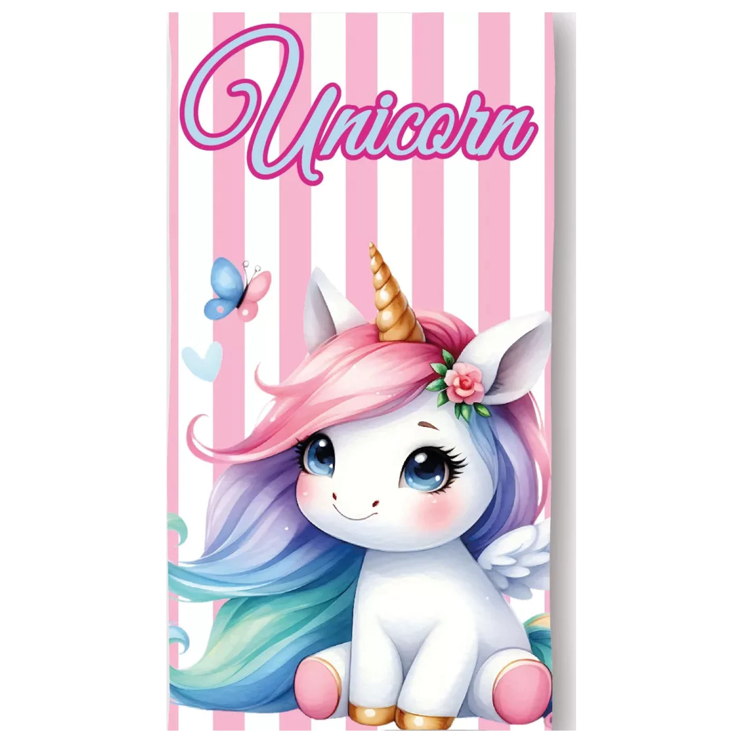 Unicorn Candy Pastel Prosop 70x140cm poza produsului