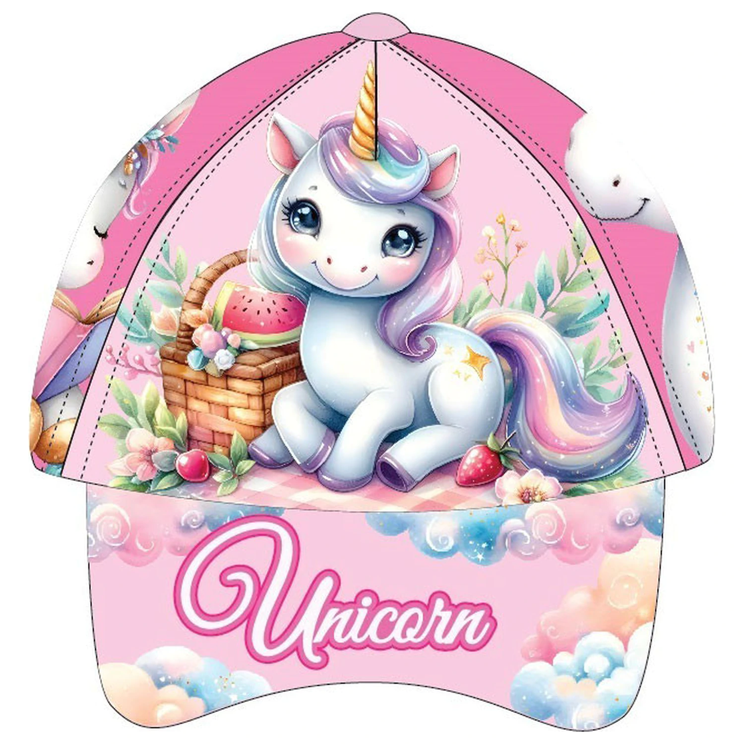 Șapcă de baseball pentru copii Unicorn Clouds 53 cm poza produsului
