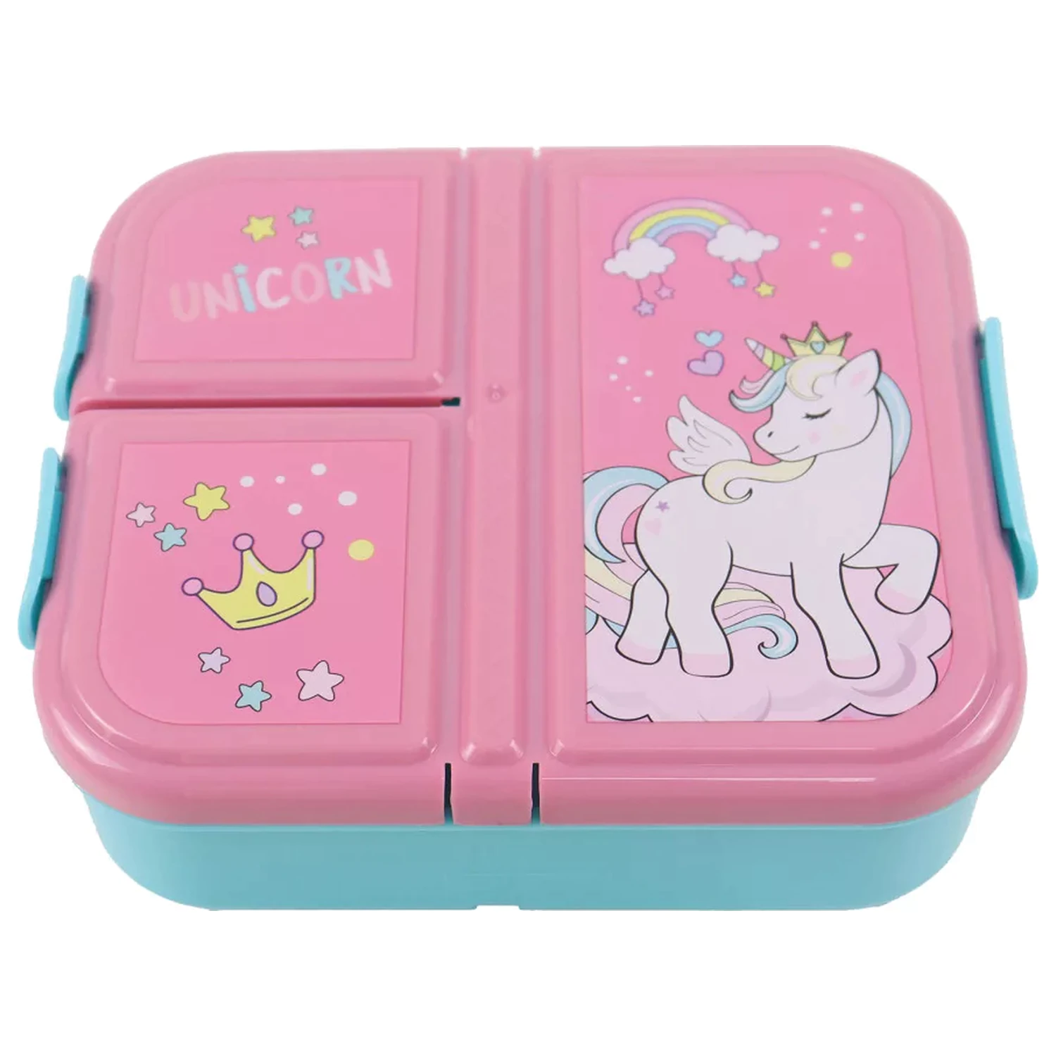 Unicorn Crown cutie de pranz cu mai multe compartimente, cutie sandwich poza produsului