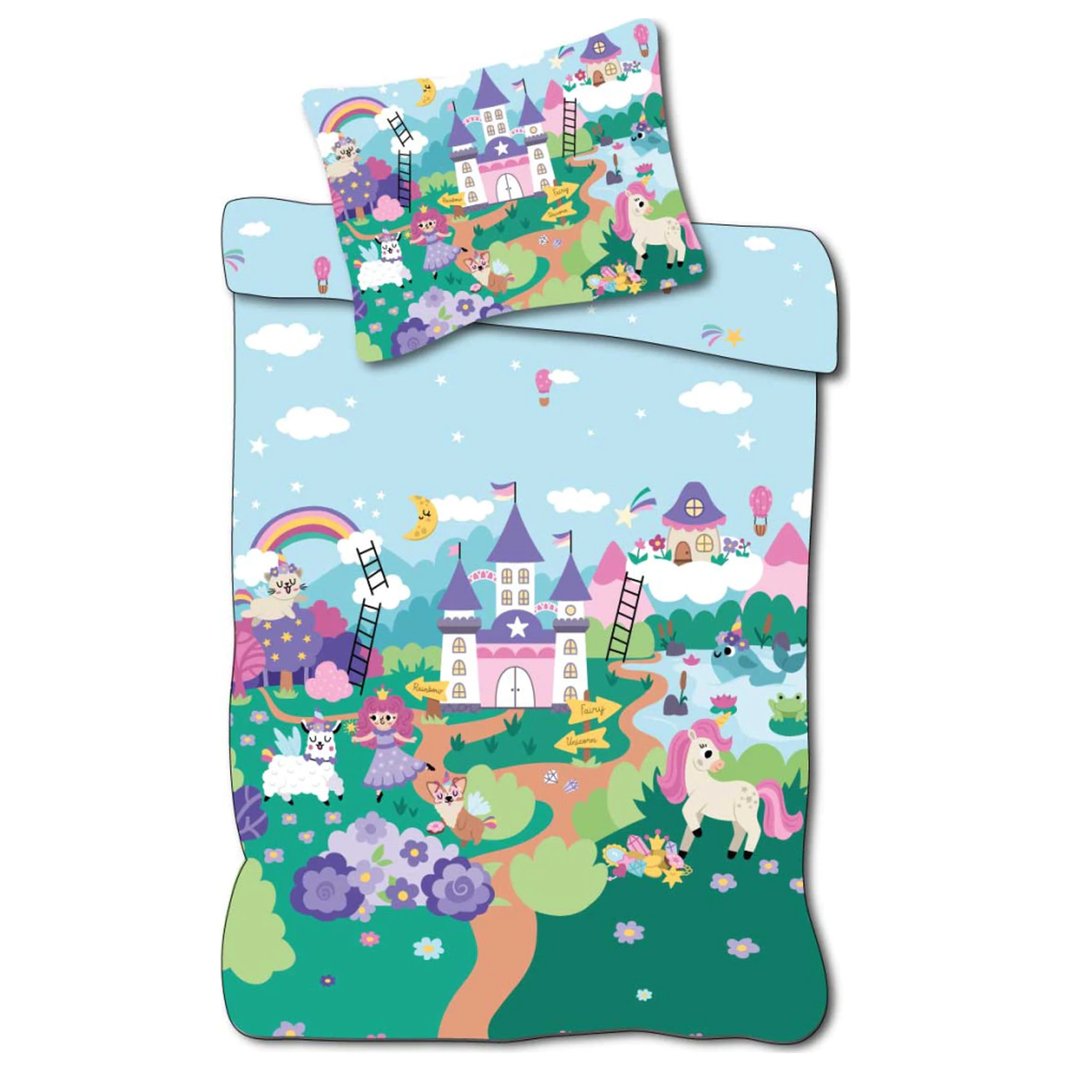 Unicorn Fairyland pentru copii, husa de pilota prescolari poza produsului