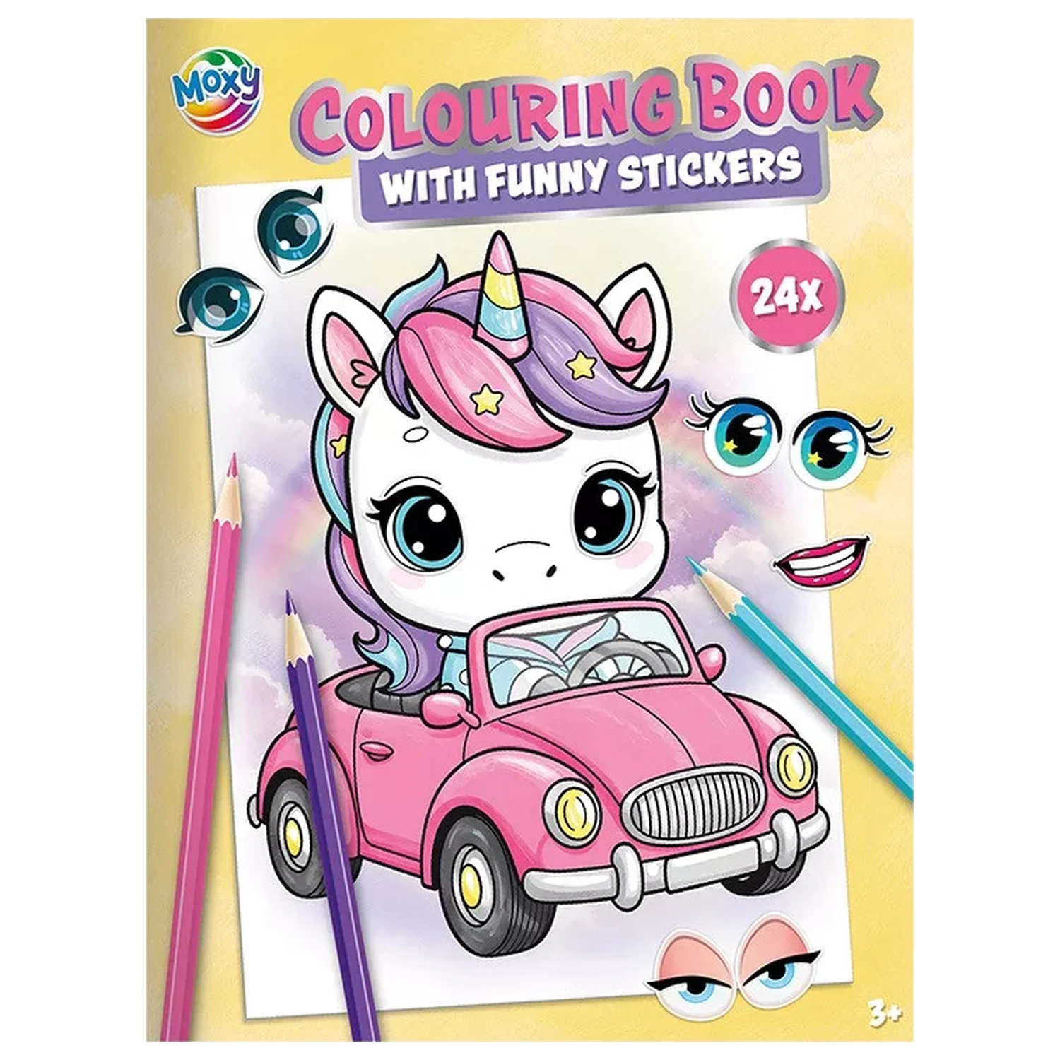 Unicorn Friends carte de colorat cu Stickere poza produsului