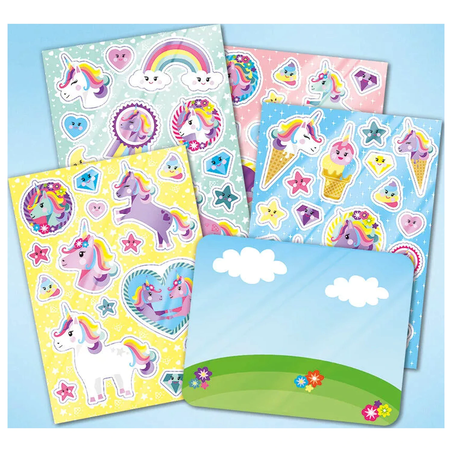 Set de figurine Unicorn Happy Window Cling poza produsului
