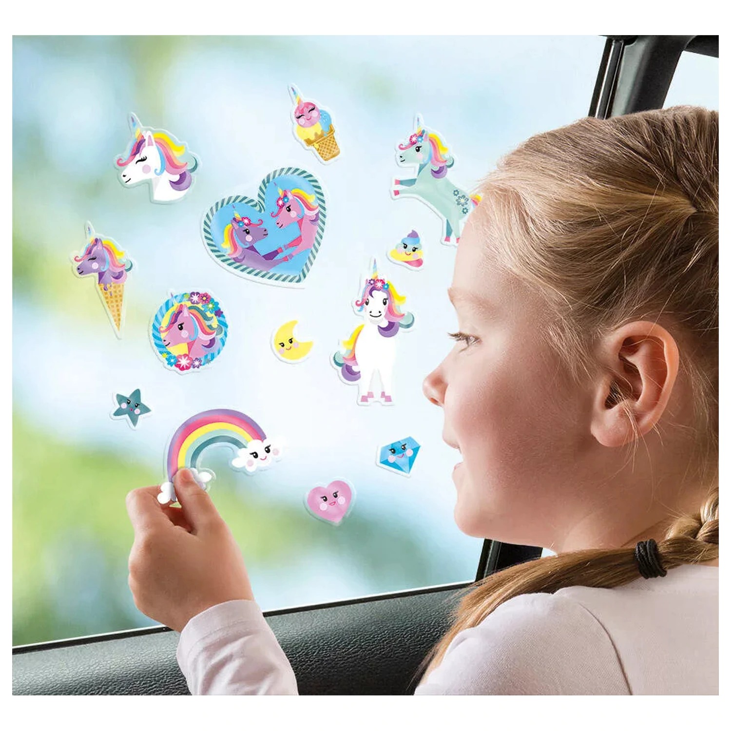 Set de figurine Unicorn Happy Window Cling poza produsului