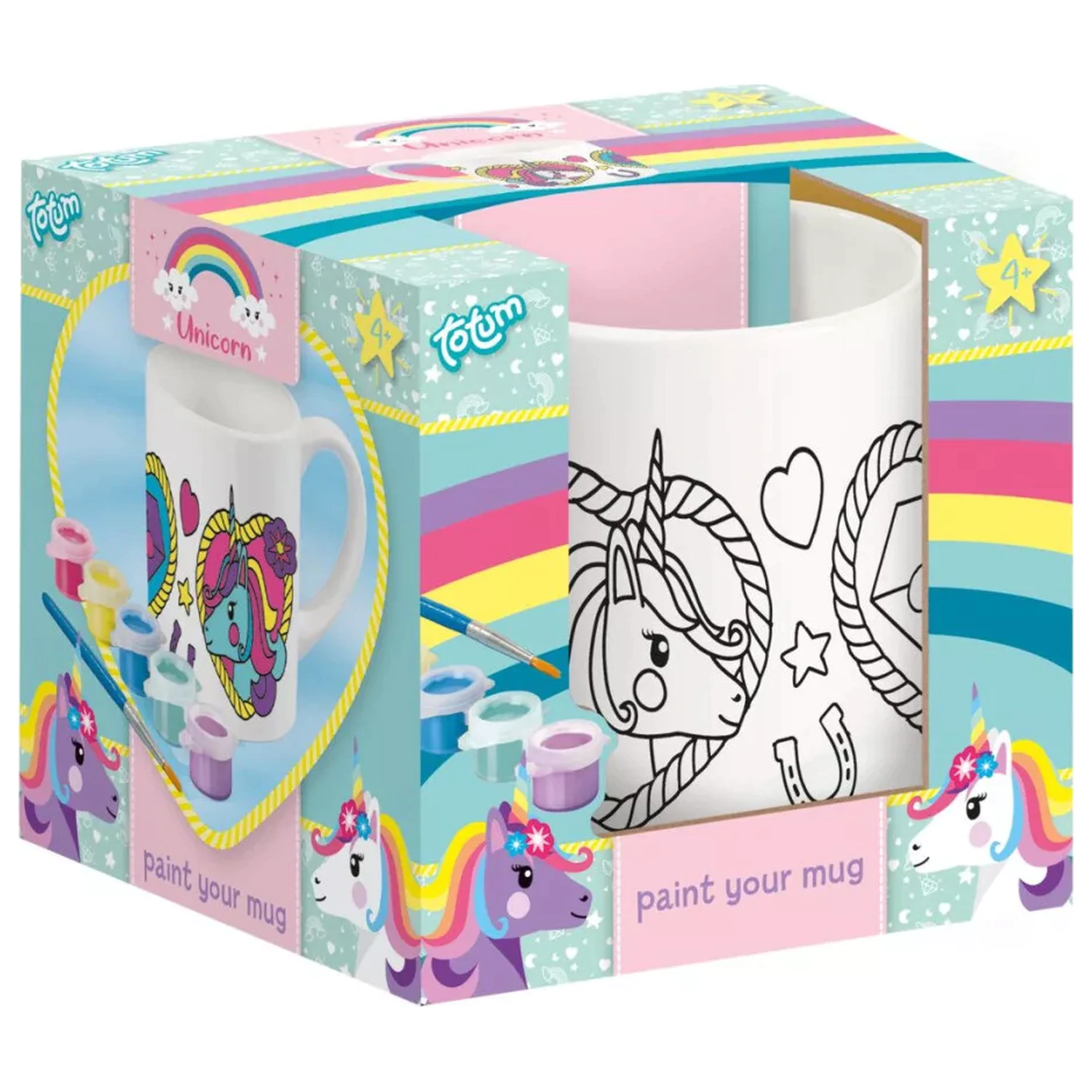 Unicorn Heart Cană de porțelan vopsibilă 235 ml poza produsului