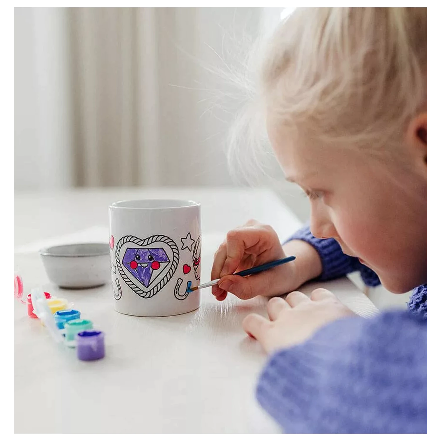 Unicorn Heart Cană de porțelan vopsibilă 235 ml poza produsului