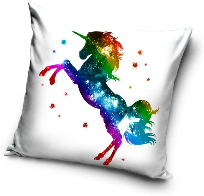 Unicorn pernuta, perna decorativa 40x40 cm poza produsului
