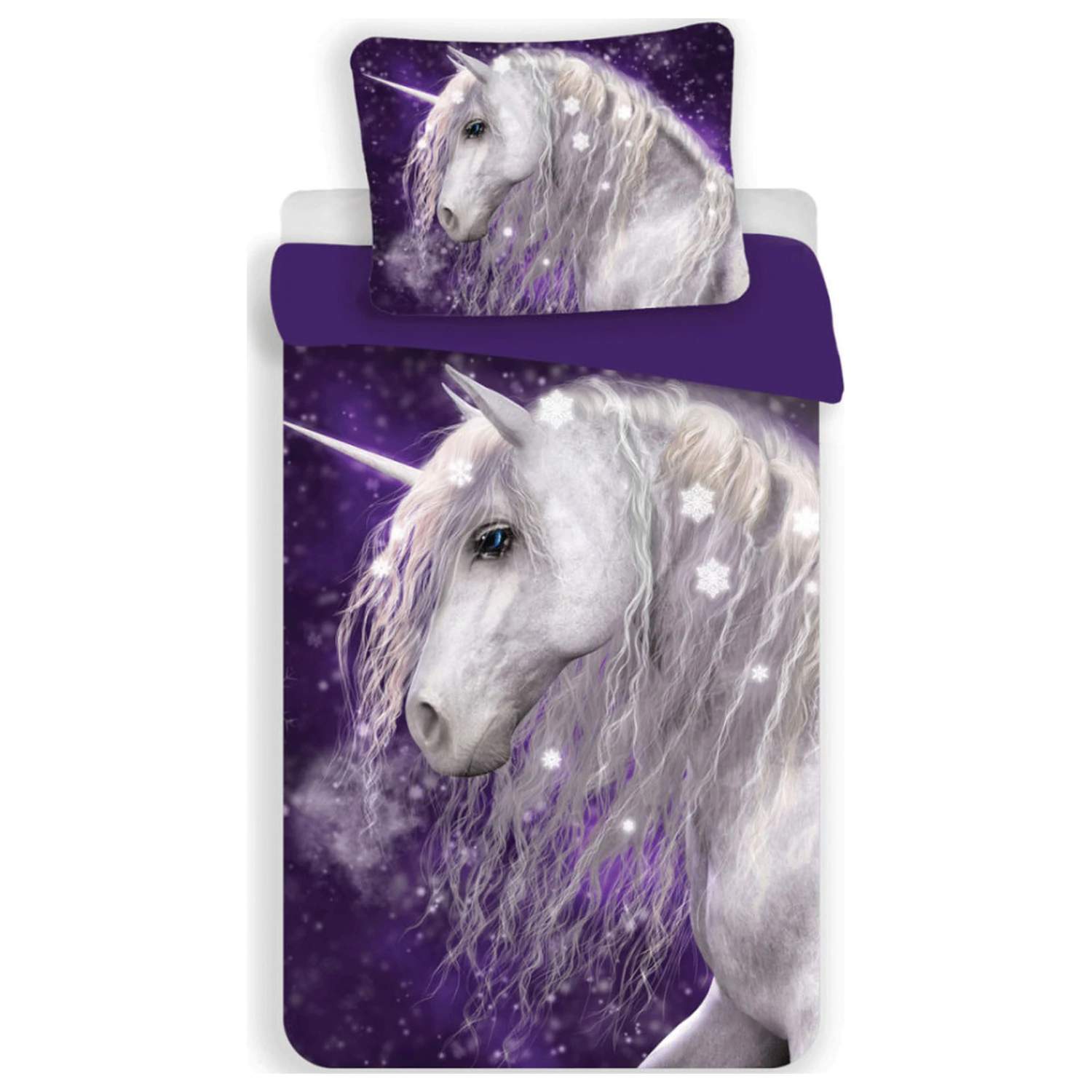 Unicorn Purple Kids, Husa de plapuma pentru prescolari poza produsului