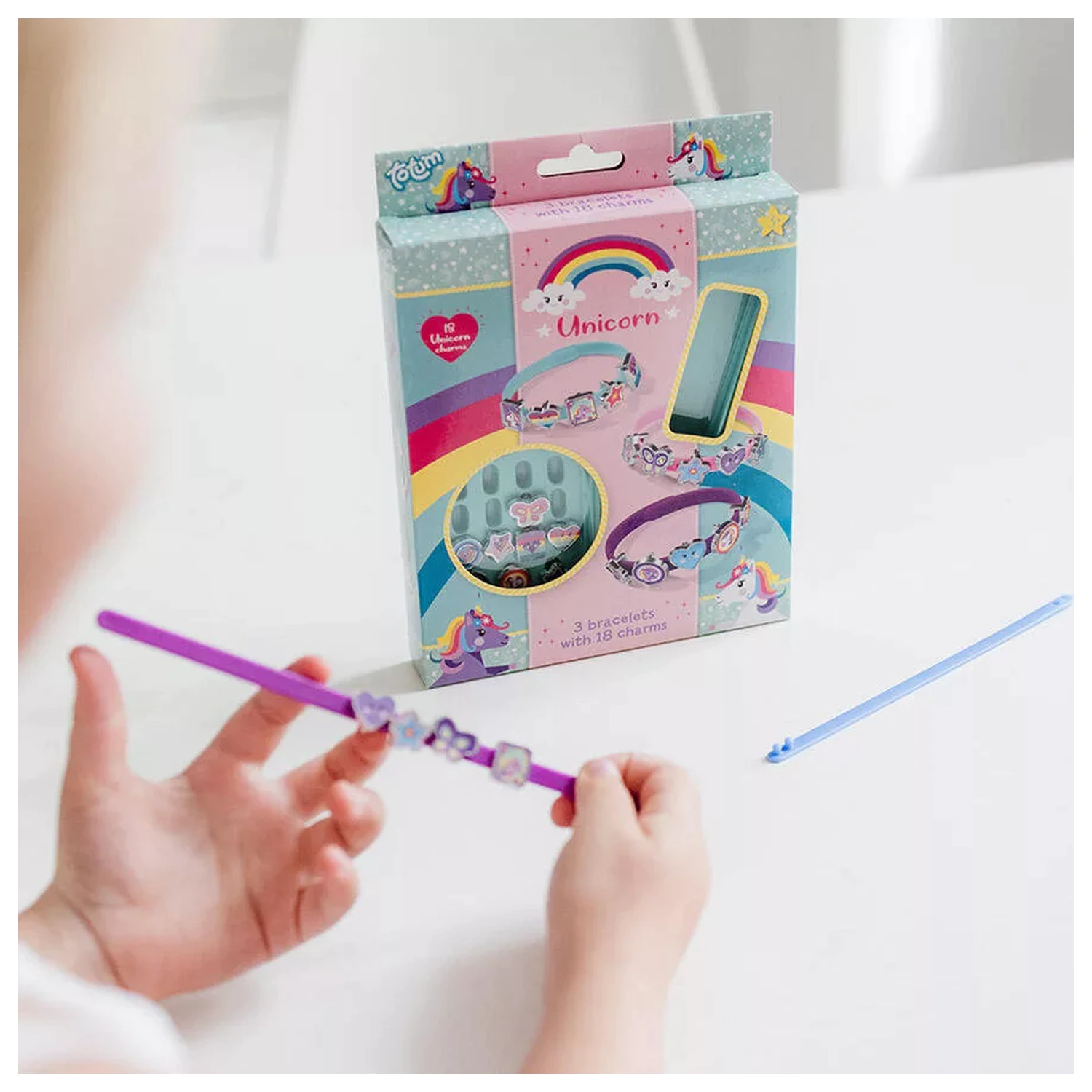 Unicorn Rainbow Bracelet Maker Kit poza produsului