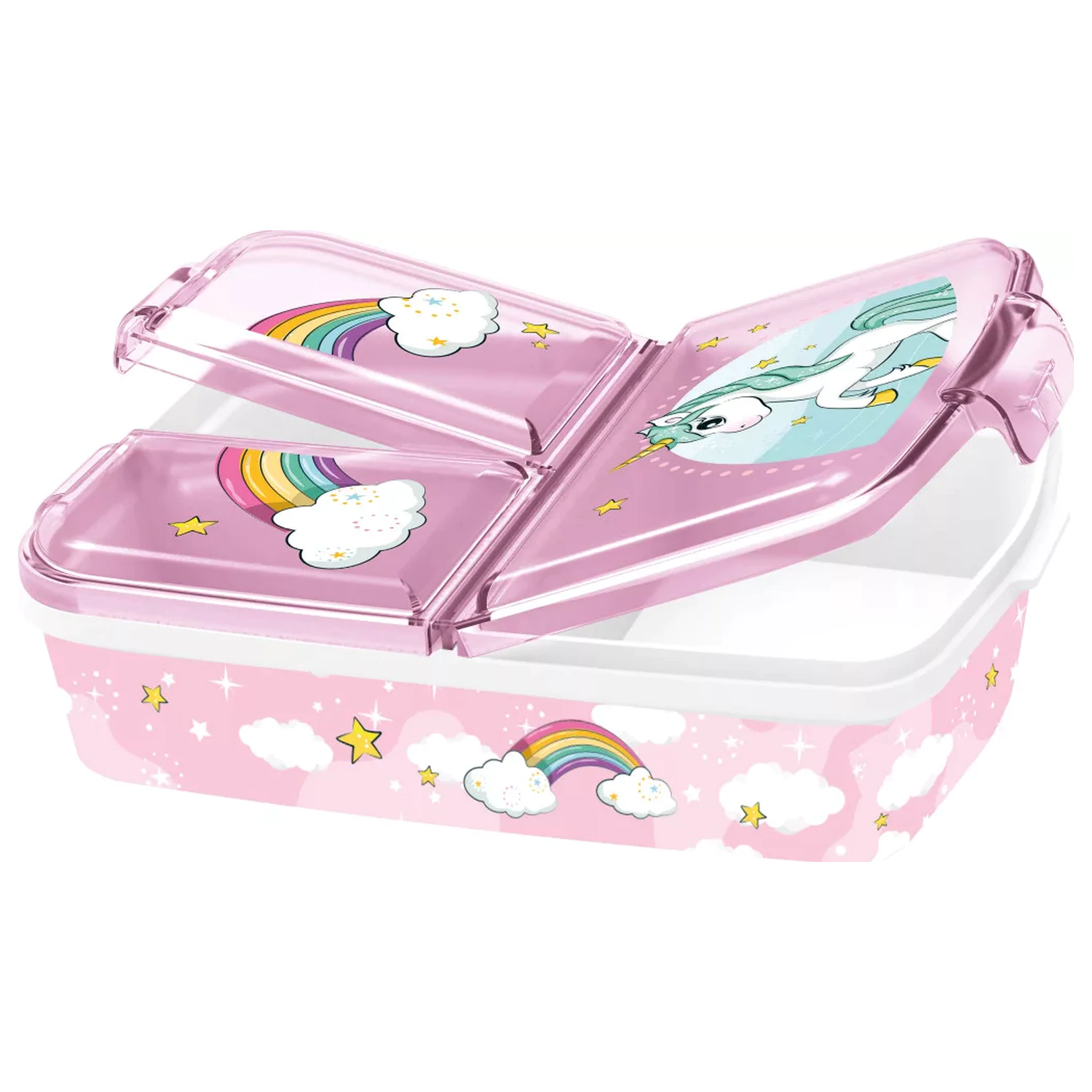 Unicorn Range Cutie de pranz cu multiple compartimente, Cutie Sandwich poza produsului