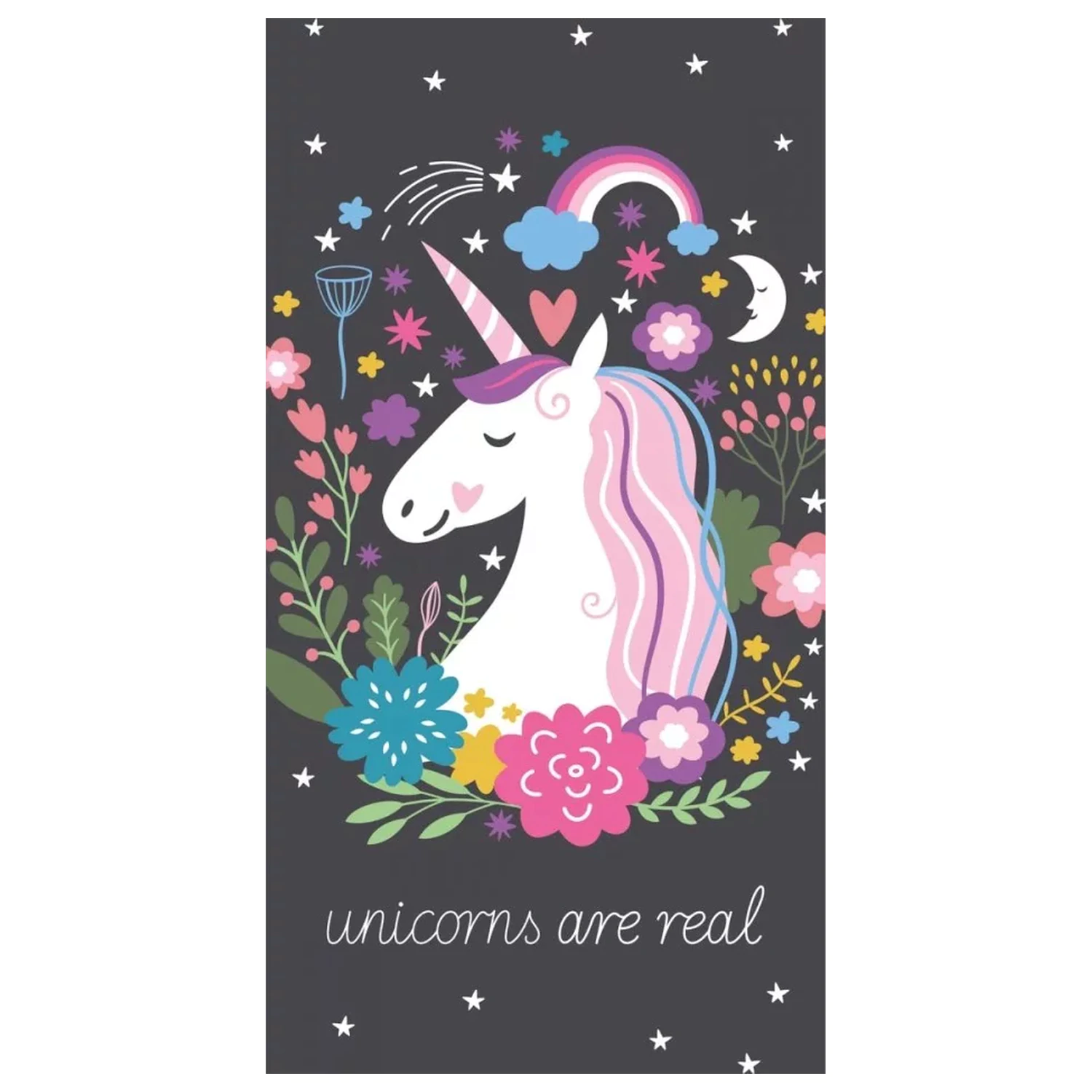 Unicorn Real prosop 70x140cm poza produsului