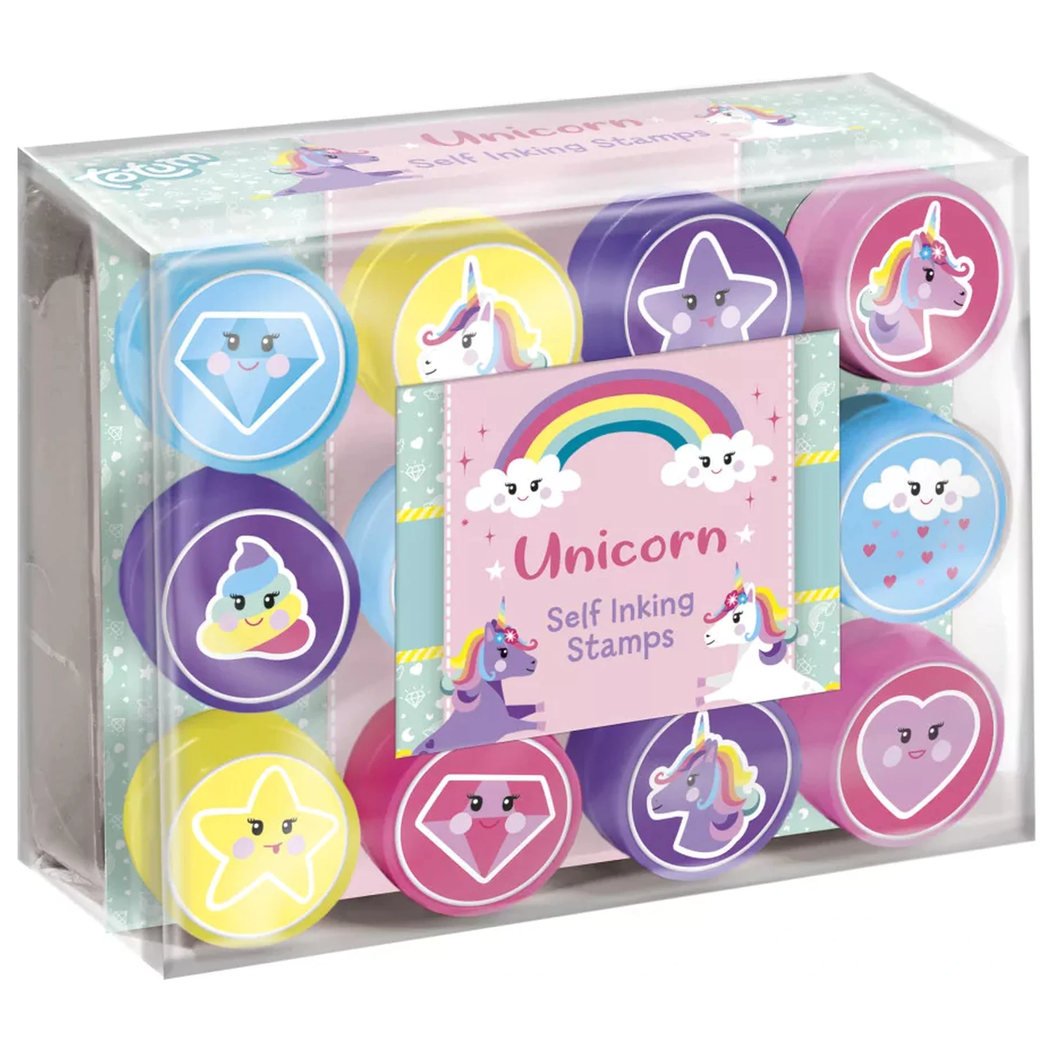 Unicorn Smile Stamp Set 12 buc poza produsului