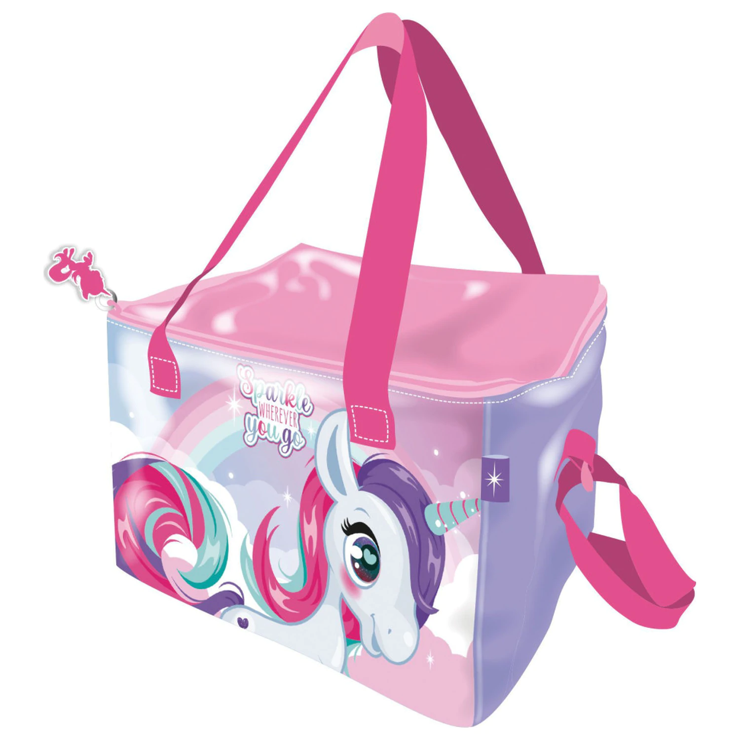 Unicorn Sparkle Geanta Termica de Pranz, Geanta Frigorifica 22.5 cm poza produsului