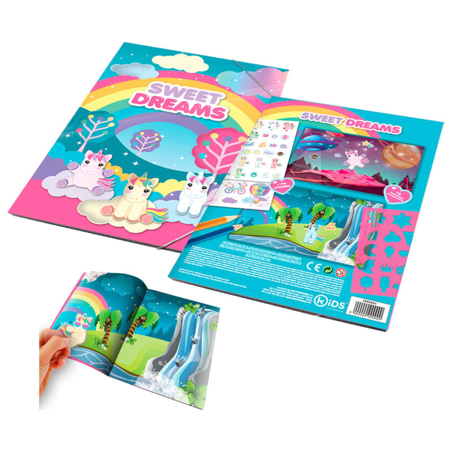 Unicorn Sweet Dreams Album cu stickere cu 1000 de stickere poza produsului