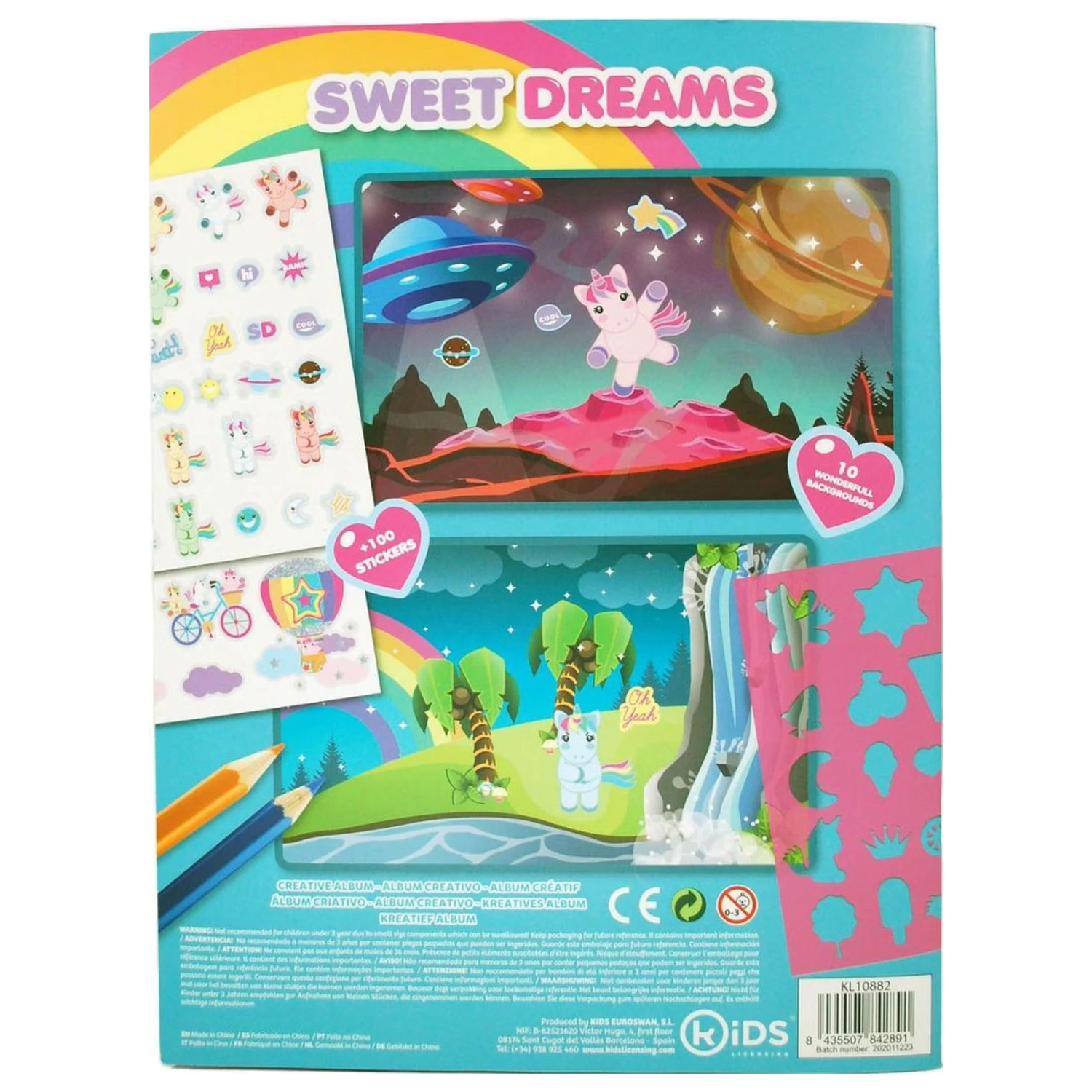 Unicorn Sweet Dreams Album cu stickere cu 1000 de stickere poza produsului