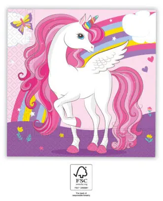 Servetele Unicorn 20 bucati 33x33 cm FSC poza produsului