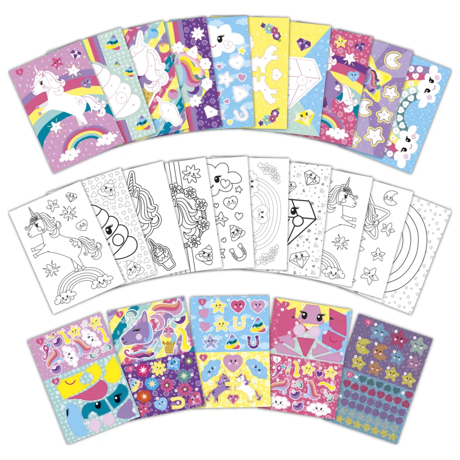 Unicorn Totem Sticker Set Creativ poza produsului