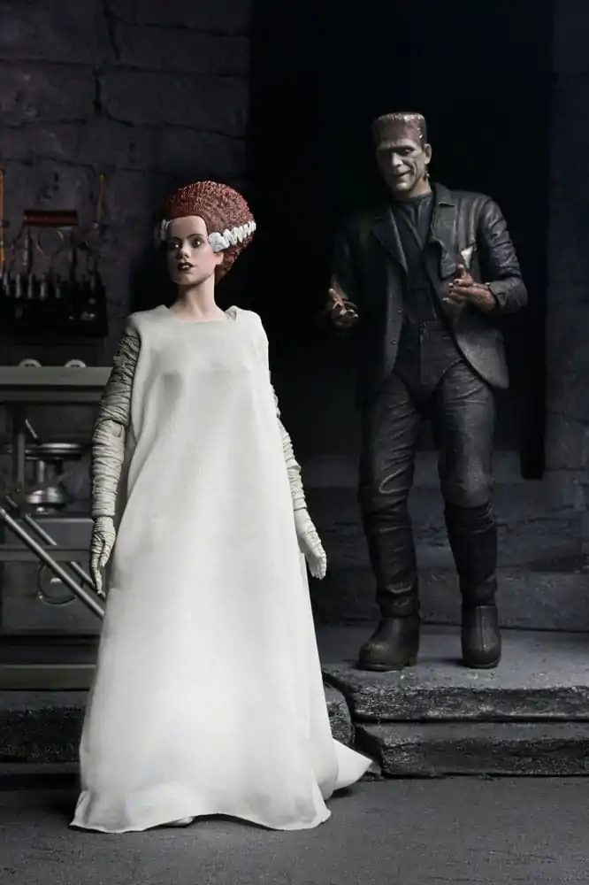 Universal Monsters Figurine de actiune set de 2 Bride of Frankenstein 90th Anniversary The Monster & His Mate 18 cm poza produsului