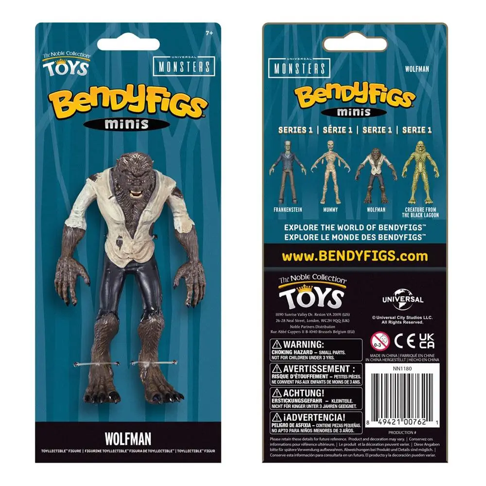 Universal Monsters Bendyfigs Figura flexibila Wolfman 14 cm poza produsului