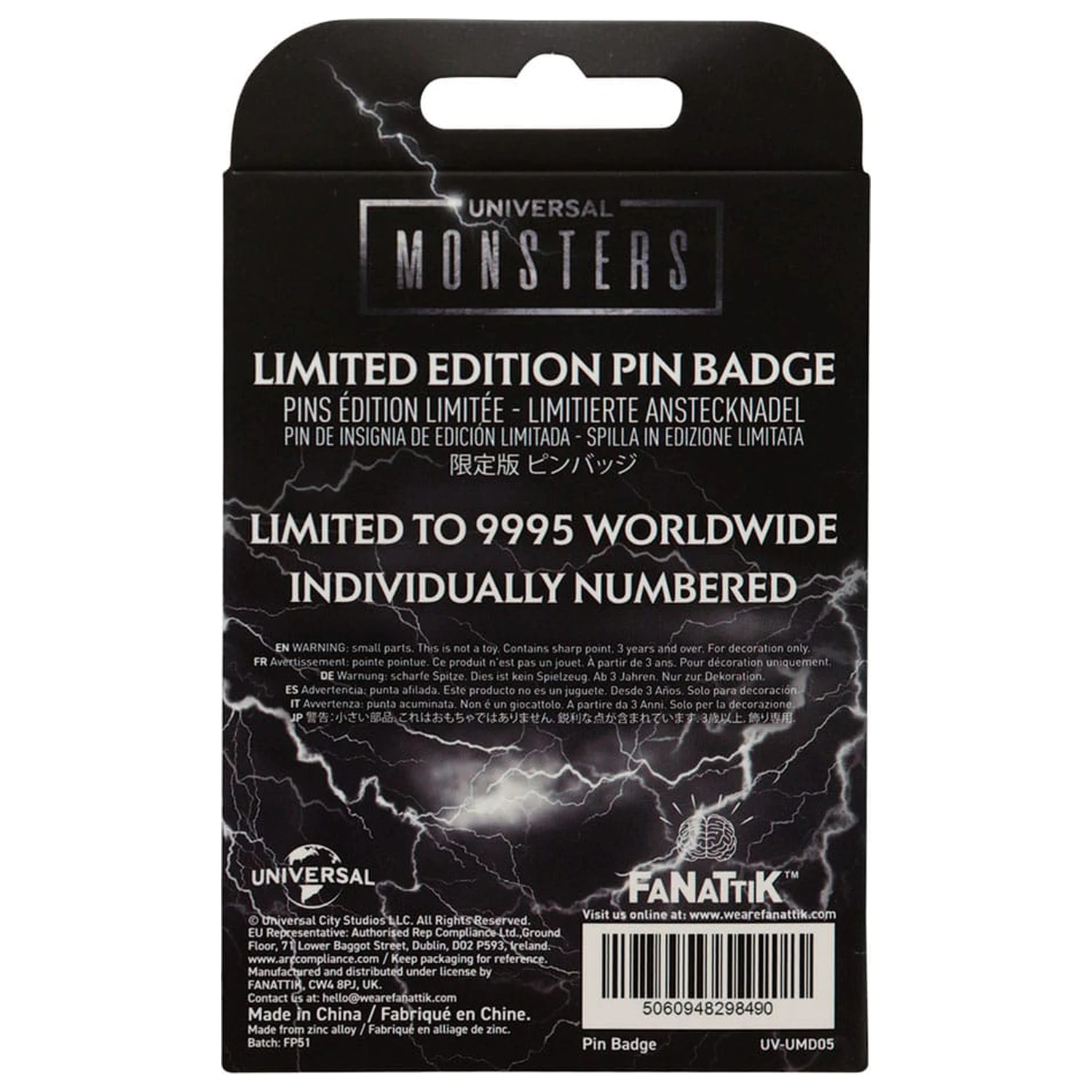 Universal Monsters Pin Insigna Editie Limitata poza produsului