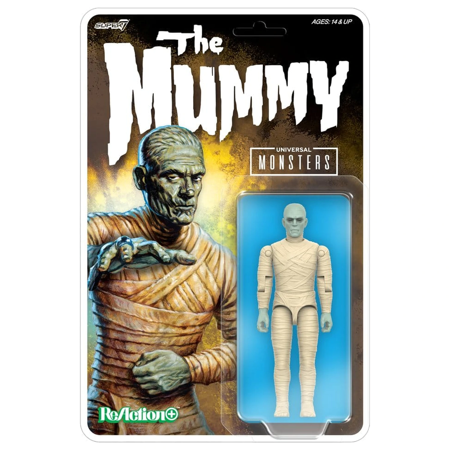 Universal Monsters ReAction+ Figurina de actiune Val 02 The Mummy poza produsului