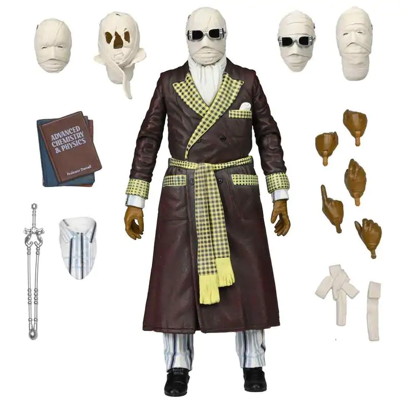 Universal Monsters The Invisible Man Ultimate Invisible Man Kemp House Color Version figurină 18cm poza produsului