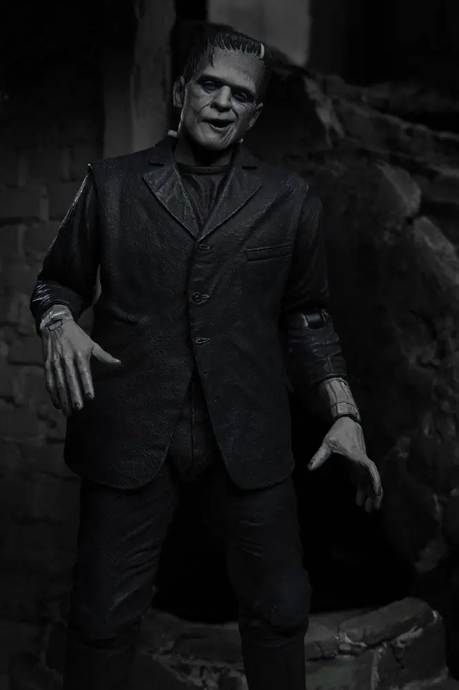 Figurină de acțiune Universal Monsters Ultimate Monstrul lui Frankenstein (Alb & Negru) 18 cm poza produsului