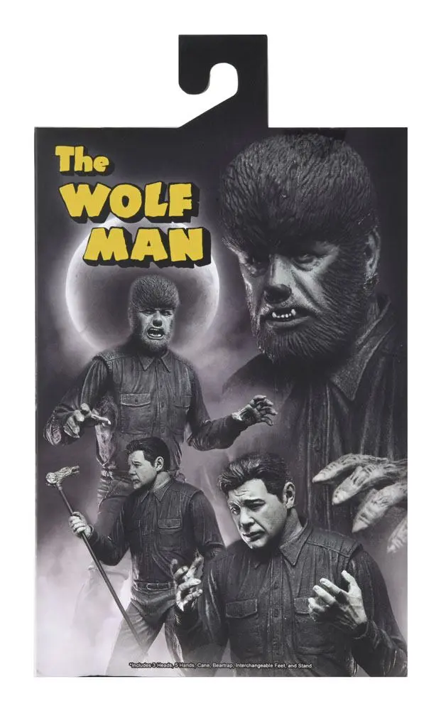 Figurina de actiune Universal Monsters Ultimate The Wolf Man (Black & White) 18 cm poza produsului