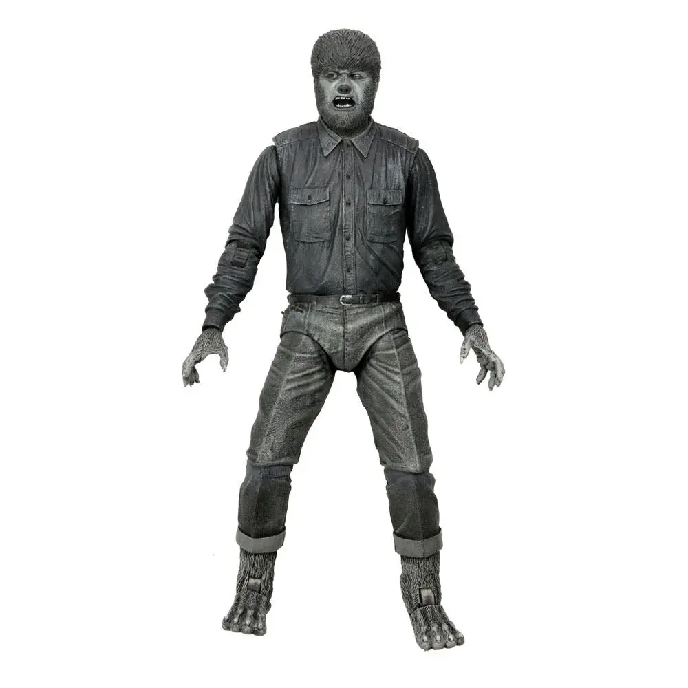 Figurina de actiune Universal Monsters Ultimate The Wolf Man (Black & White) 18 cm poza produsului