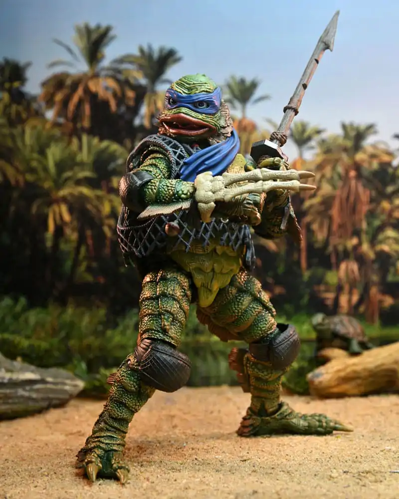 Universal Monsters x Teenage Mutant Ninja Turtles Scale Action Figure Leonardo as the Creature 18 cm figurină de acțiune la scară poza produsului