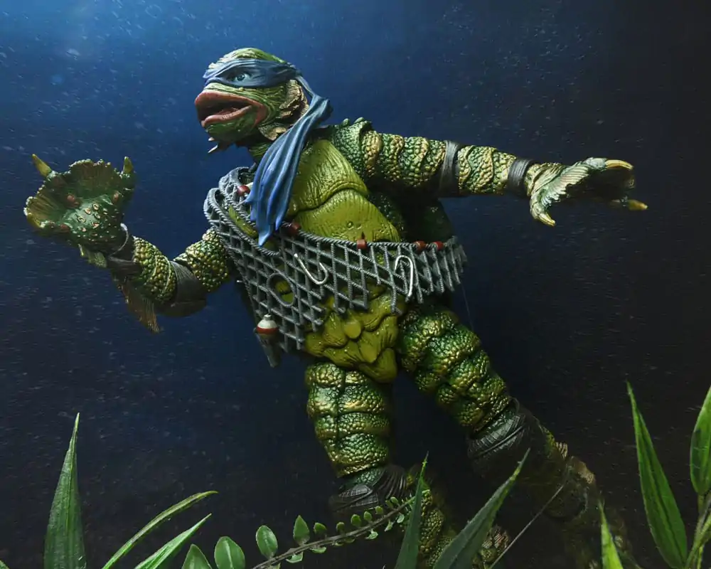 Universal Monsters x Teenage Mutant Ninja Turtles Scale Action Figure Leonardo as the Creature 18 cm figurină de acțiune la scară poza produsului