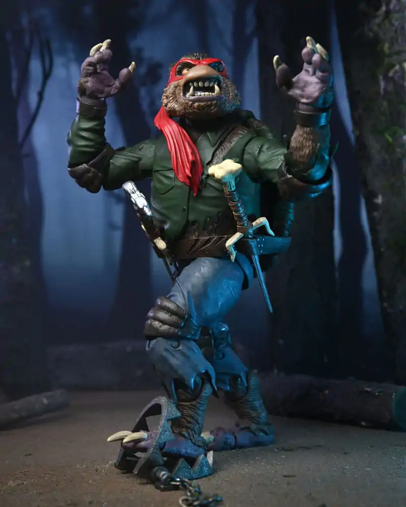 Figurină de acțiune Universal Monsters x Teenage Mutant Ninja Turtles Ultimate Raphael ca The Wolfman 18 cm poza produsului