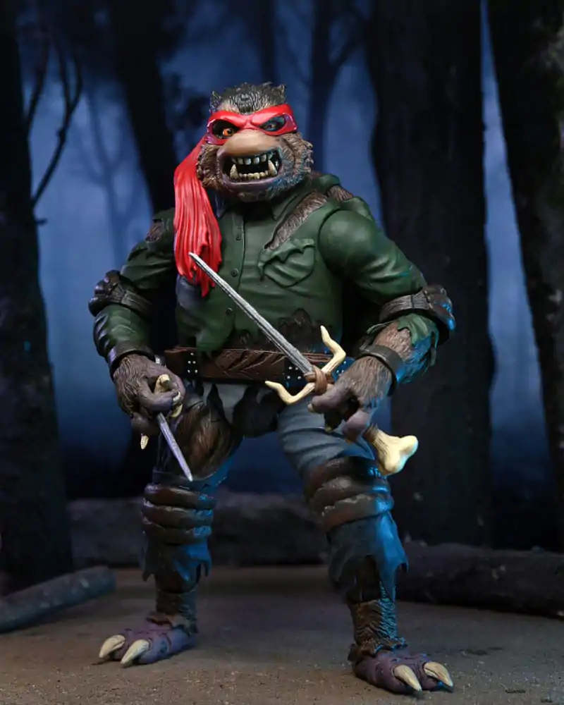 Figurină de acțiune Universal Monsters x Teenage Mutant Ninja Turtles Ultimate Raphael ca The Wolfman 18 cm poza produsului