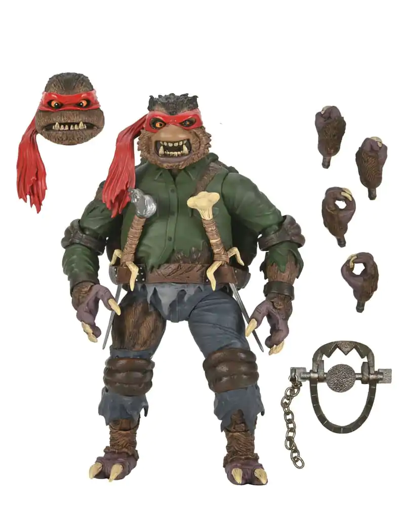 Figurină de acțiune Universal Monsters x Teenage Mutant Ninja Turtles Ultimate Raphael ca The Wolfman 18 cm poza produsului