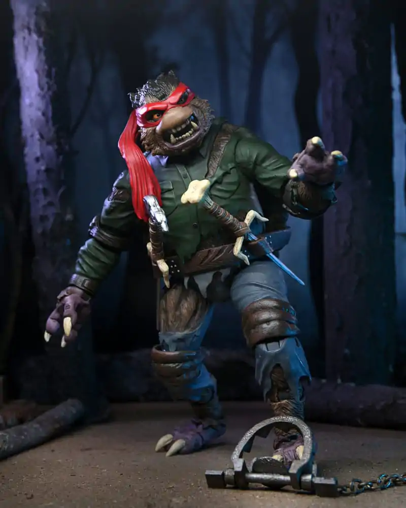 Figurină de acțiune Universal Monsters x Teenage Mutant Ninja Turtles Ultimate Raphael ca The Wolfman 18 cm poza produsului