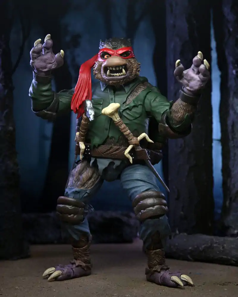 Figurină de acțiune Universal Monsters x Teenage Mutant Ninja Turtles Ultimate Raphael ca The Wolfman 18 cm poza produsului