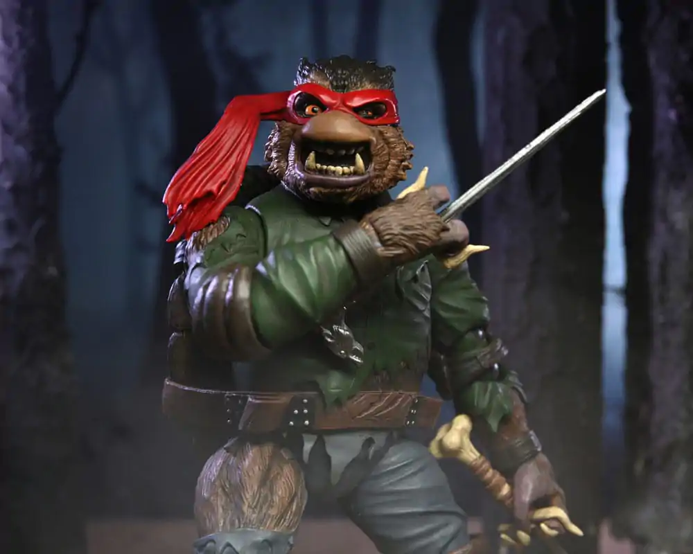 Figurină de acțiune Universal Monsters x Teenage Mutant Ninja Turtles Ultimate Raphael ca The Wolfman 18 cm poza produsului