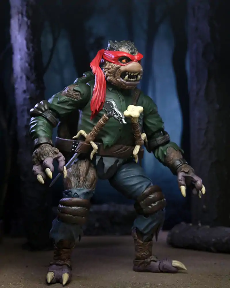 Figurină de acțiune Universal Monsters x Teenage Mutant Ninja Turtles Ultimate Raphael ca The Wolfman 18 cm poza produsului