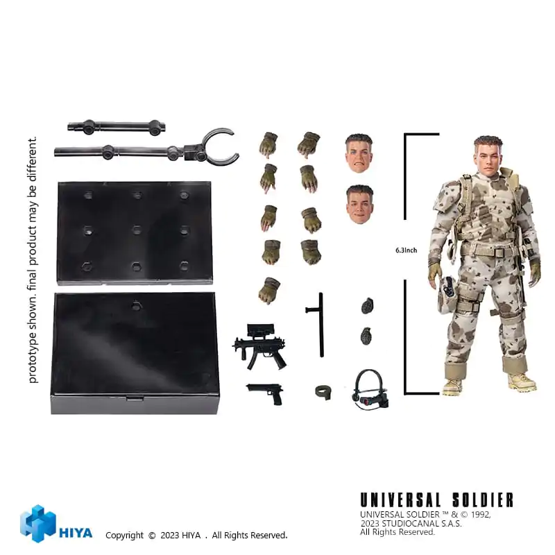 Universal Soldier Exquisite Super Series figurină de acțiune 1/12 Luc Deveraux 16 cm poza produsului