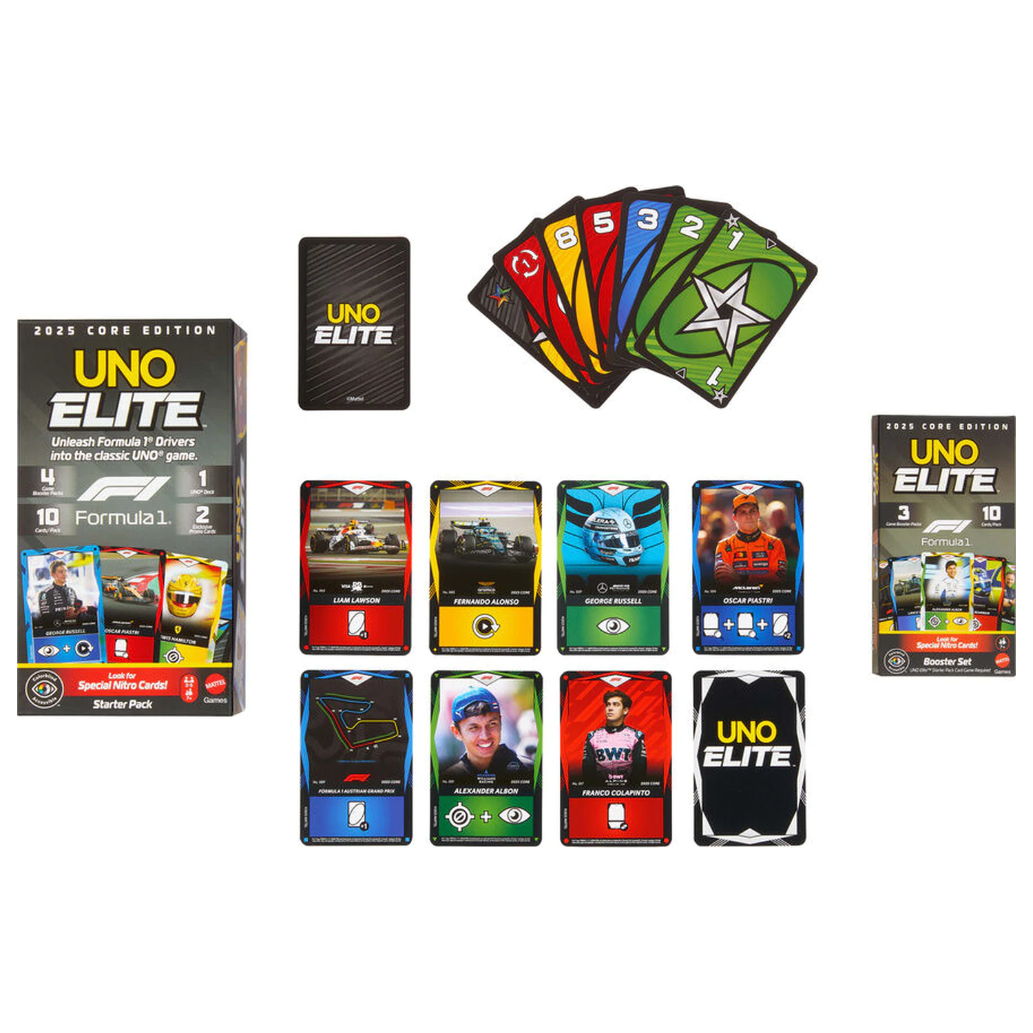 UNO Elite F1 Booster Pack joc de carti poza produsului