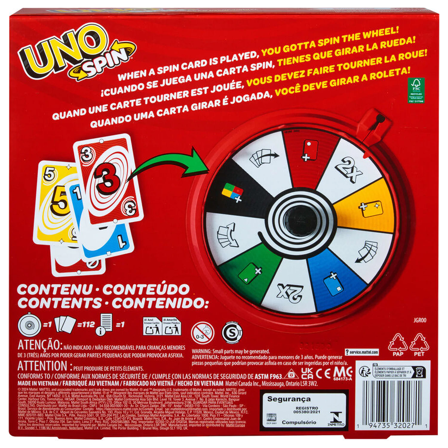 UNO Spin joc de cărți poza produsului