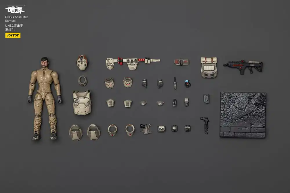 UNSC Dark Source Figurina de Actiune Assaulter Samuel 7 cm poza produsului