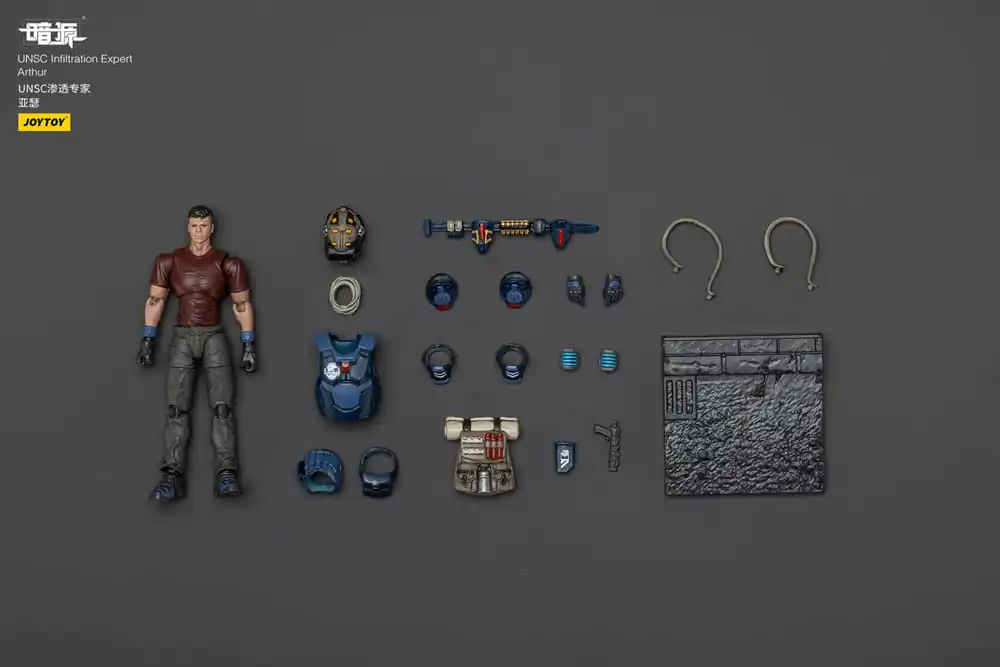 UNSC Dark Source Figurina de Actiune Infiltration Expert Arthur 7 cm poza produsului