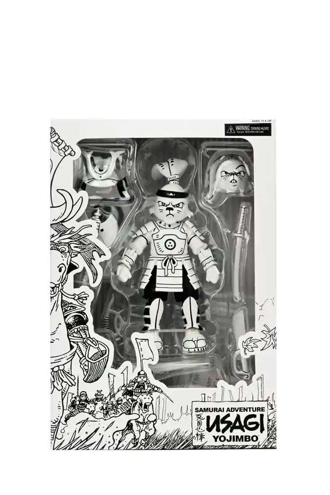 Figurină de acțiune Usagi Yojimbo Samurai Usagi Yojimbo Figurină Alb și Negru 18 cm poza produsului
