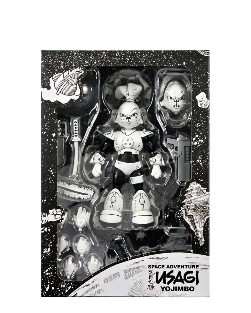 Usagi Yojimbo Figurina de Acțiune Space Usagi Yojimbo Figurina Alb-Negru 18 cm poza produsului