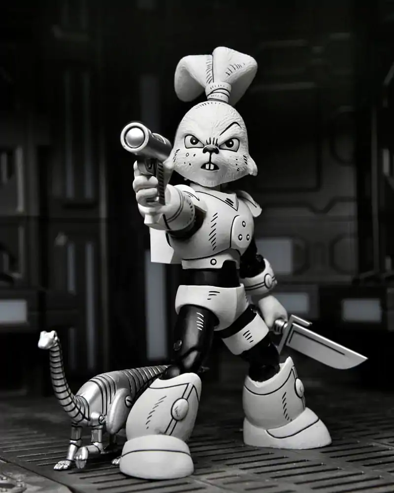 Usagi Yojimbo Figurina de Acțiune Space Usagi Yojimbo Figurina Alb-Negru 18 cm poza produsului